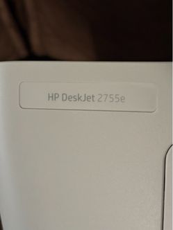 HP DeskJet 2755e Printer & black and color cartridges