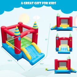 Inflatable Kids Bounce Castle with 480W Blower NP10708US
