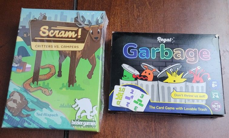 SCRAM AND GARBAGE CARD GAMES ($3 EACH OR BOTH FOR $5) ***SEE OTHER POSTS***