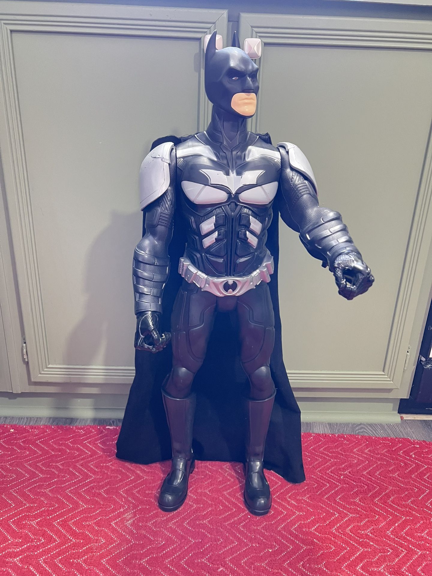 Batman Jakks Pacific Poseable Action Figure Statue DC Comics Huge 32" Tall Batman
