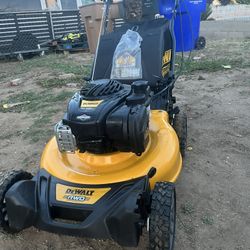 DEWALT 21 in. 163cc Briggs and Stratton 725Exi Engine Rear Wheel Drive 3-in-1 Gas Self Propelled Walk Behind Lawn Mower
