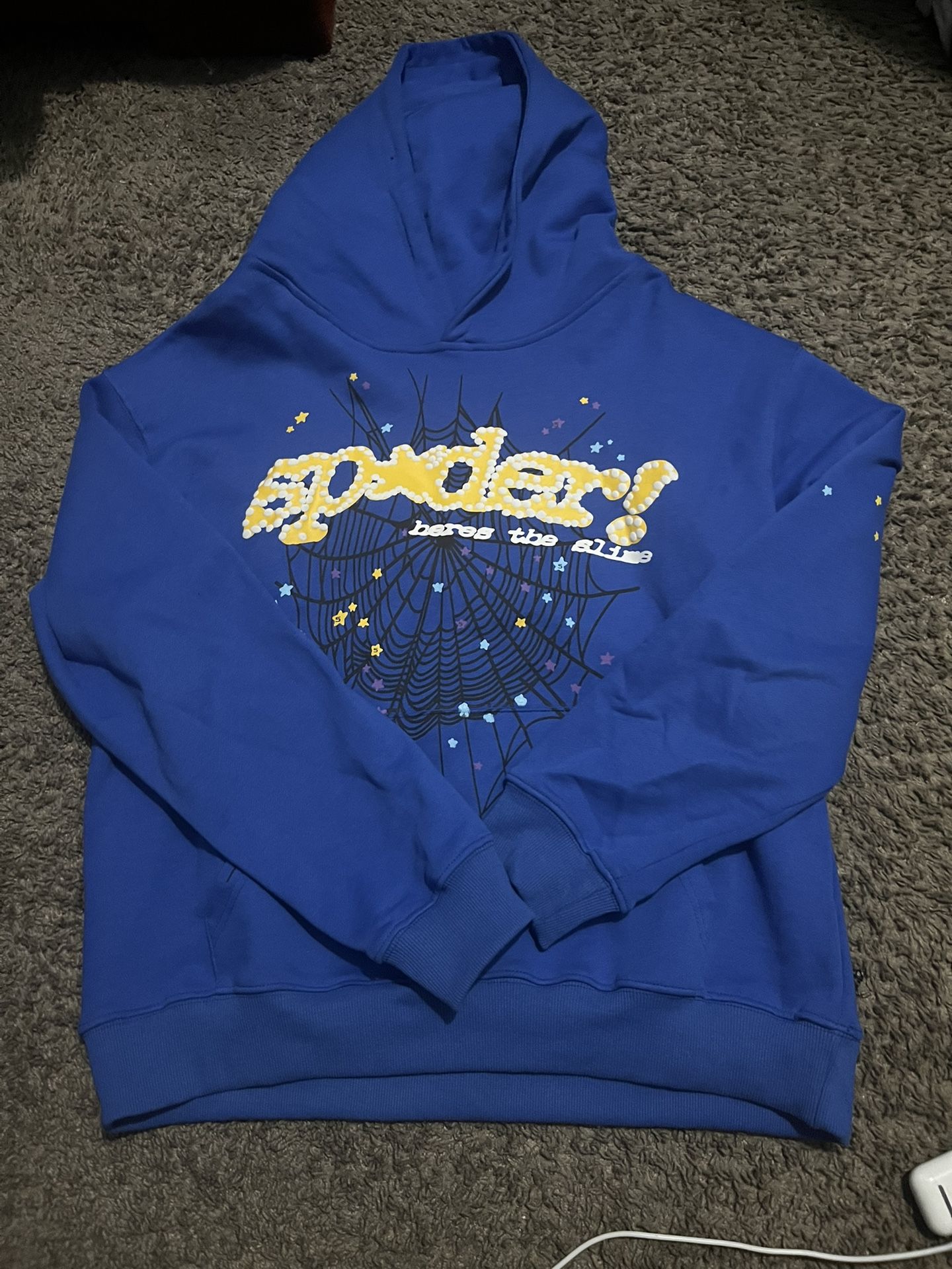 Sp5der TC Hoodie Blue