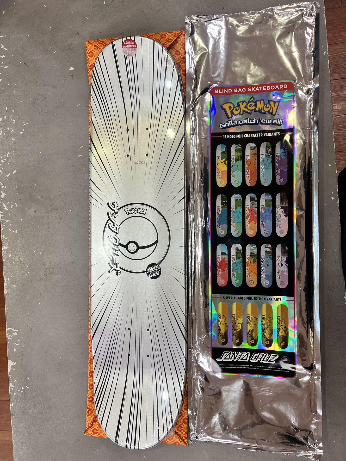 Pokemon x Santa Cruz Limited Edition Skateboard Deck Wartortle 8.0" (In Hand)
