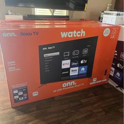 75” ONN Smart 4K LED UHD Tv