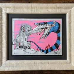 Original Beetlejuice Artwork in Frame