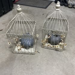 (2) Decorative Bird Cages  