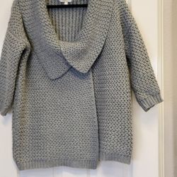 Dani Collection Heavy Knit Cardigan Sweater Size M