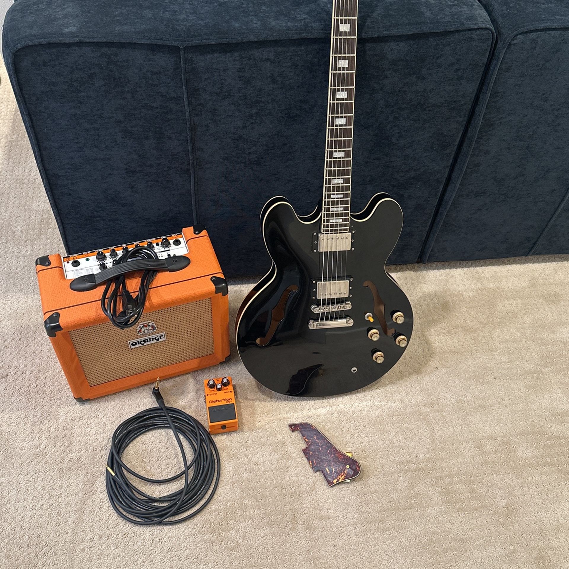 Epiphone Es 335 Pro, Boss, Orange Amp