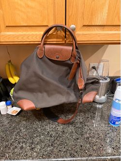Longchamp boxford large travel bag. Brown