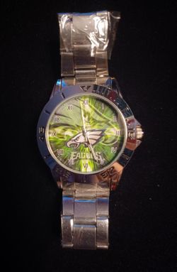 New Philadelphia Eagles Wrist Watch Great Colors Very Beautiful Great Christmas Gift