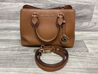 Michael Kors Sheila Medium Brown Saffiano Leather Satchel (A1D027161)