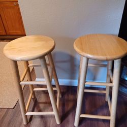Wood Kitchen Stools