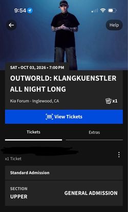 Outworld ticket