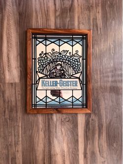 Vintage Keller Geister wood frame