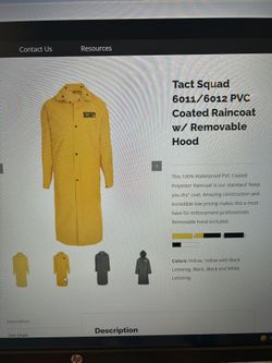 Security Raincoats - Tact Squad