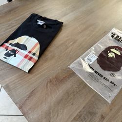 Bape X Burberry Shirt Size Meduim 