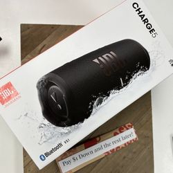 JBL Charge 5 Bluetooth Speaker New - Payments Available - Pay $1 Down To take It home