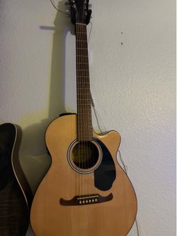 acoustic electric guitar fender f-135
