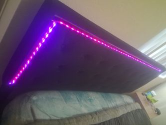 Queen size led bed frame