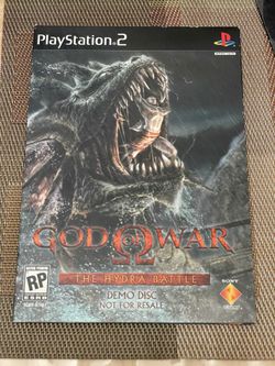 God of War: The Hydra Battle Demo Disc for PS2 PlayStation 2.  NEW.