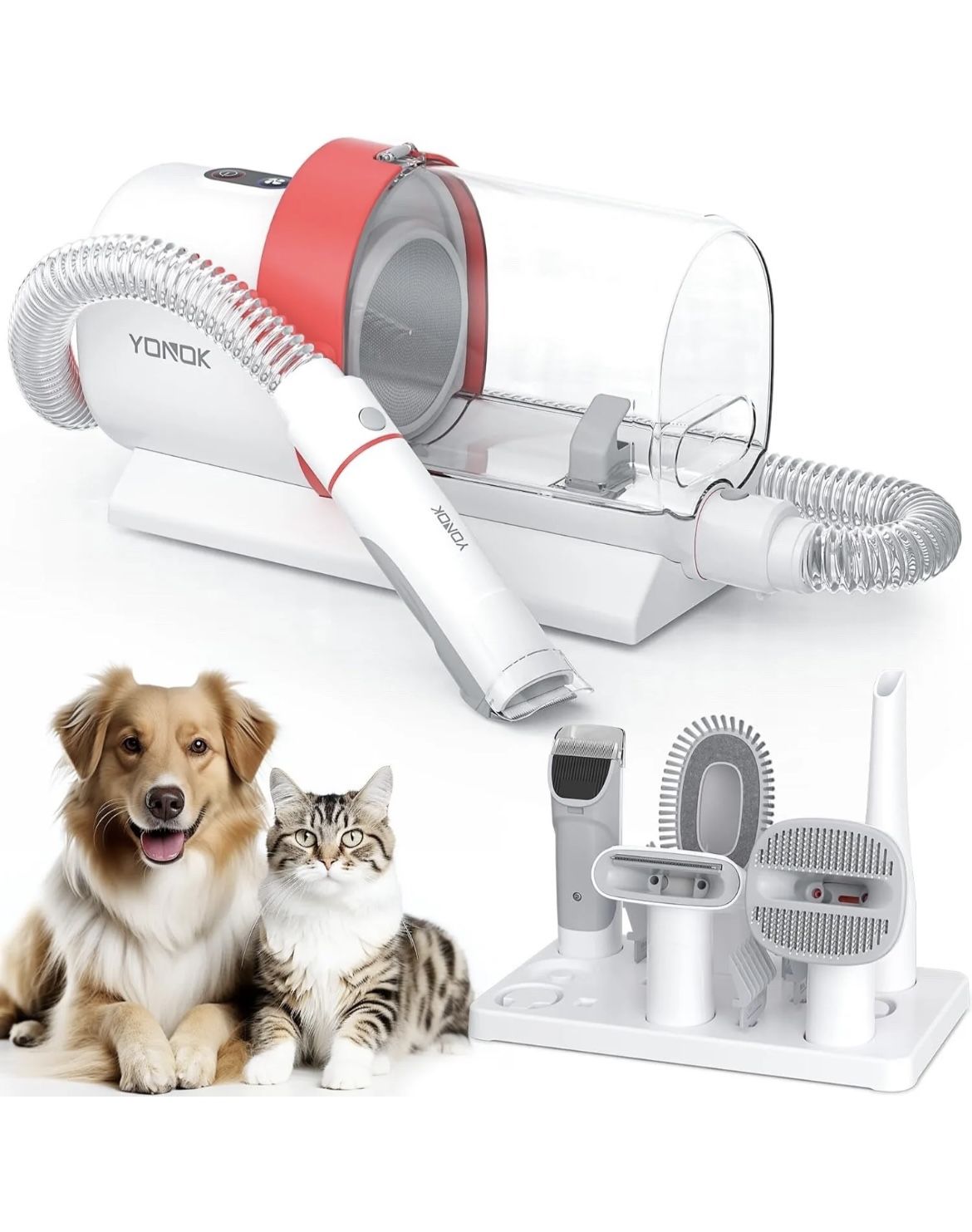 Brand New Pet Grooming Kit, Dog/Cat Grooming Clippers W/ Vacuum & Grooming Tools ! 
