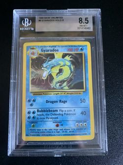 1999 Gyrarados - Pokémon- Beckett 8.5 Graded