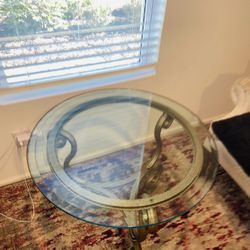 Glass Top Side Table