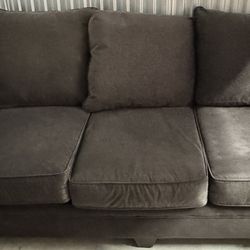 Comfortable Charcoal Gray Sofa