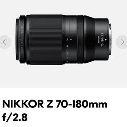 New NIKKOR Z 70-180mm f/2.8 Photography  - Wedding - Events - Parties 