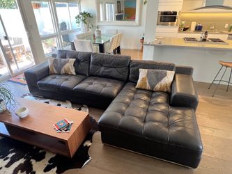 Leather couch
