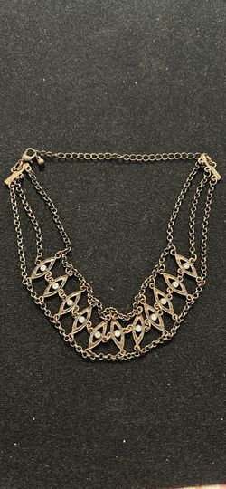 Vintage gold tone Geometric Choker Necklace