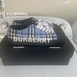 Blue Burberry shoes