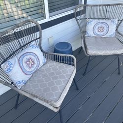 Patio Chairs + Table Set 