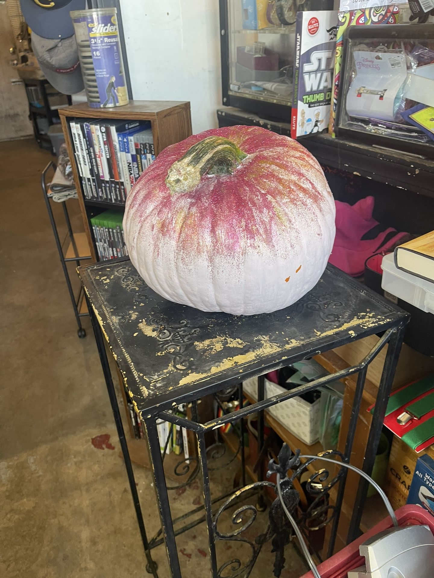 Halloween Gliter Pink Pumpkin 