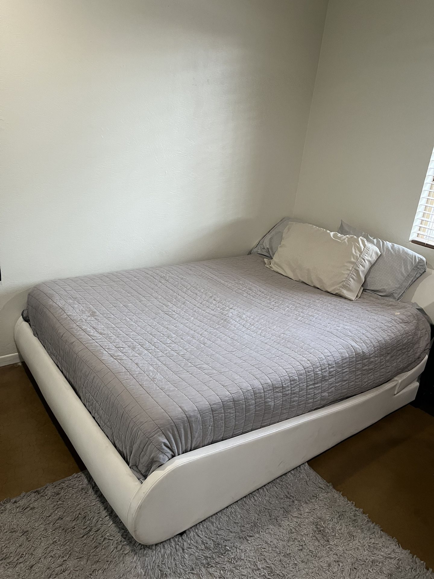 Full Bed Frame And Box Spring.