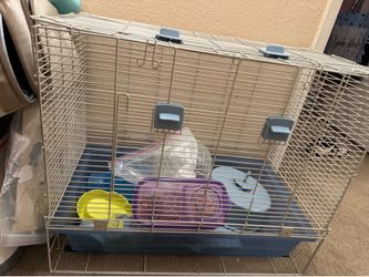 Hamster cage and accessories