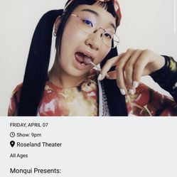 Yaeji Ticket (1) 4/7 Roseland 