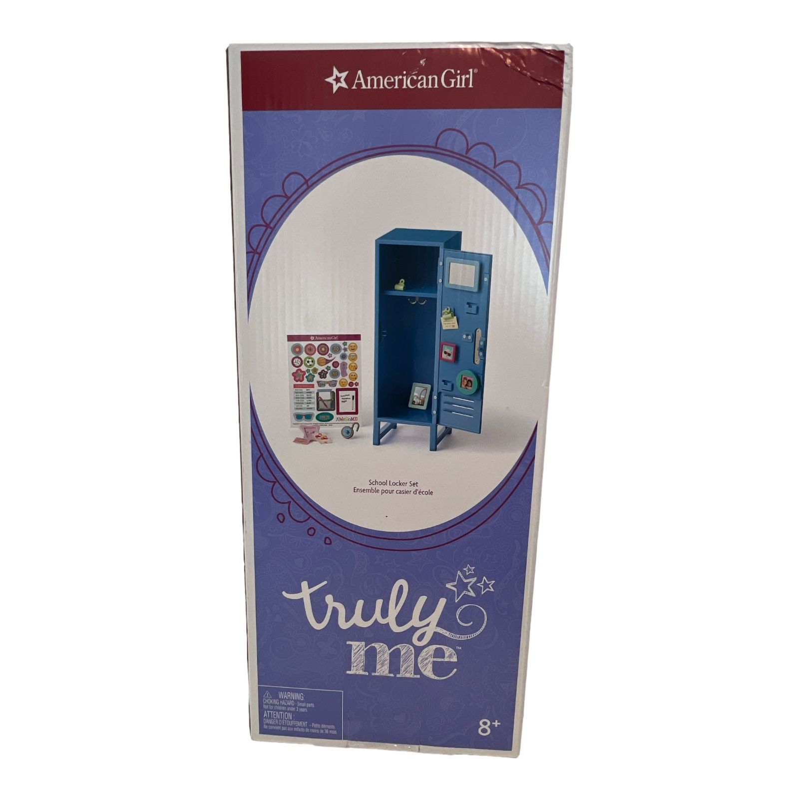 American Girl Truly Me Blue School Locker Set - Original Box