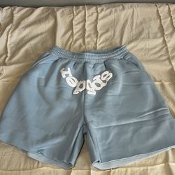 Sp5der Shorts Baby Blue 