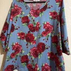 V Neck Women’s Blouse