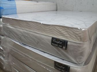 $350 King pillow top mattress only brand new free delivery same day