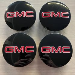 2019-2023 GMC Sierra 1500/Yukon OEM Black And Red Center Caps 