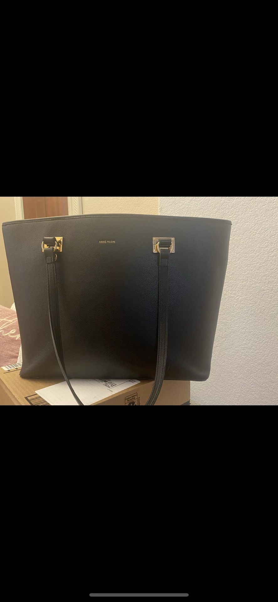 Anne Klein Black Tote Bag