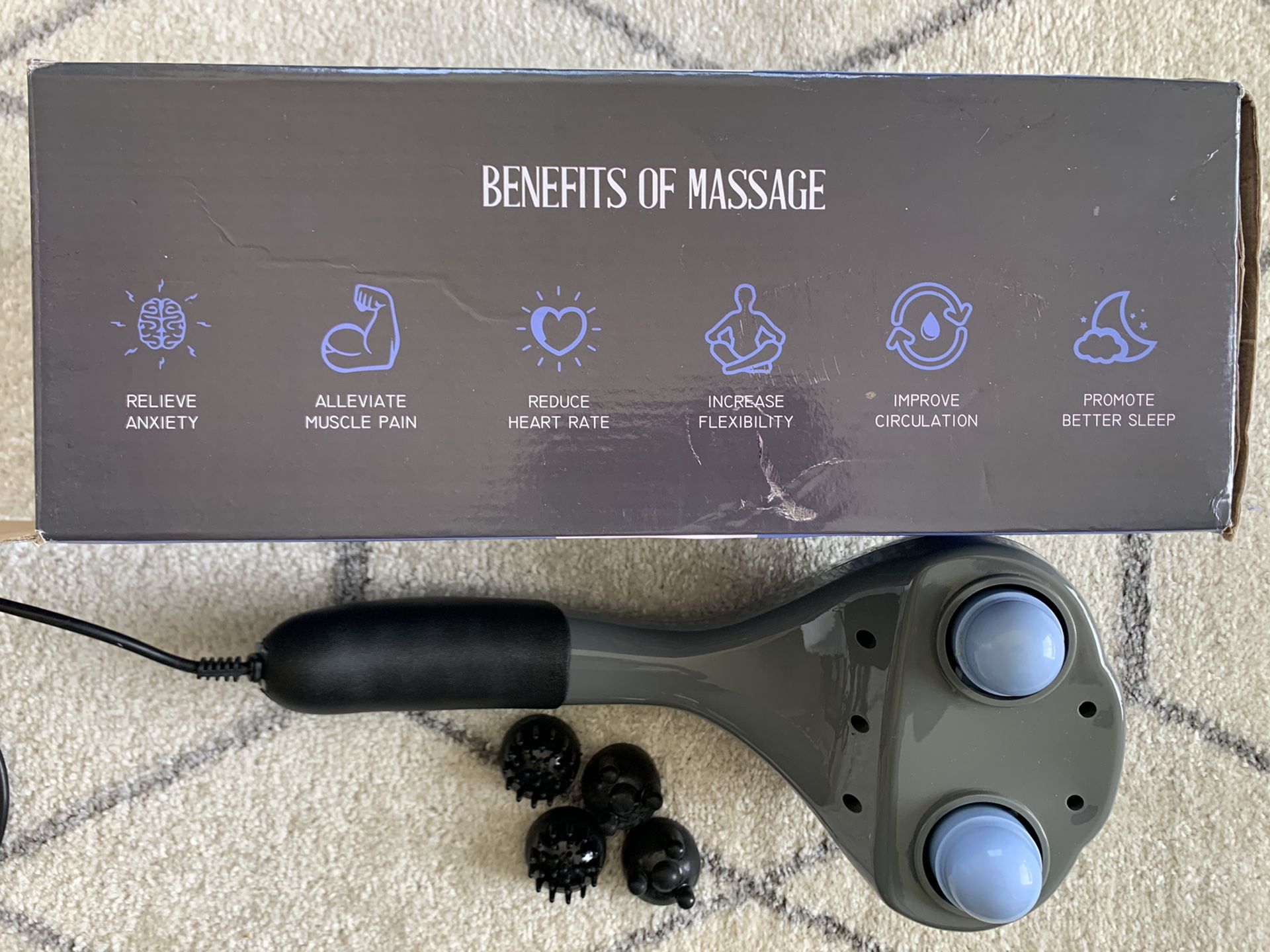 Handheld Body Massager. PRO Percussion Massager.