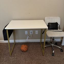 Desk and chair