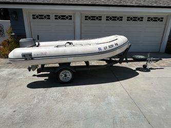 Caribe RIB - 11’ Length w/15 Hp Honda & Trailer