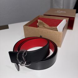 Brand New Men’s Christian Louboutin CL Logo Belt.