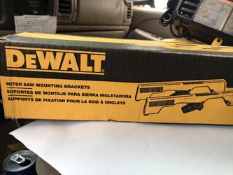 De Walt miter saw mounting brackets