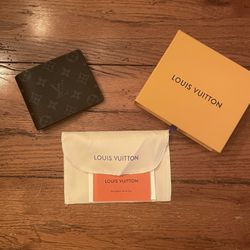 LOUIS VUITTON Black Monogram Bifold Wallet 