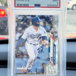 Gavin Lux 2020 Topps Opening Day PSA 9 